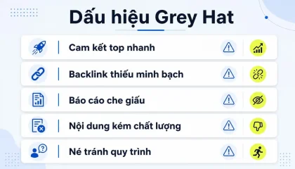 Cách nhận biết agency đang làm Grey Hat SEO