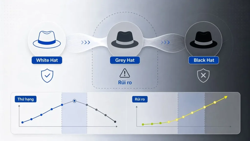Grey Hat SEO là gì: Hiểu đúng rủi ro vùng xám trước khi tối ưu
