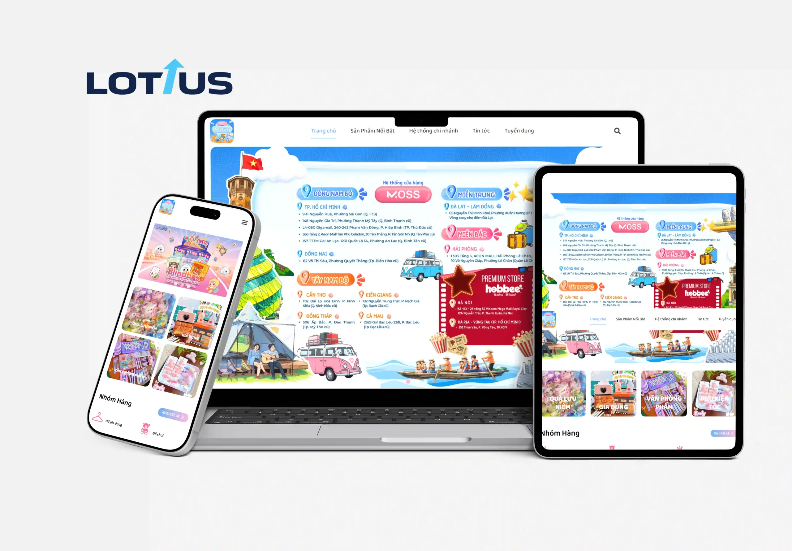 Website Bán Lẻ Phụ Kiện & Quà Tặng – MOSS Retail