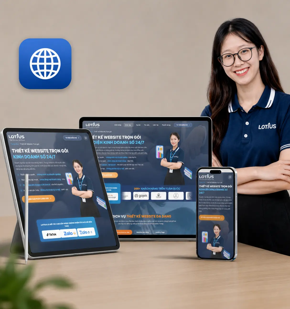 Dịch vụ Thiết kế Website bởi LOTIUS